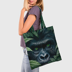 Сумка-шопер Крупная морда гориллы, цвет: 3D-принт — фото 2