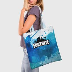 Сумка-шопер Fortnite Logo Paint, цвет: 3D-принт — фото 2