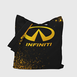 Сумка-шопер Infiniti - gold gradient, цвет: 3D-принт