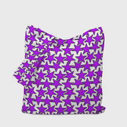 Сумка-шопер Ретро звёзды фиолетовые, цвет: 3D-принт