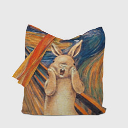 Сумка-шопер Картина Крик - кролик, цвет: 3D-принт