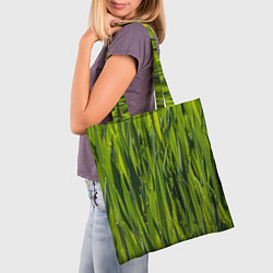Сумка-шопер Ландшафт зелень, цвет: 3D-принт — фото 2