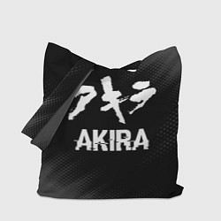 Сумка-шопер Akira glitch на темном фоне, цвет: 3D-принт