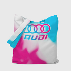 Сумка-шоппер Audi neon gradient style