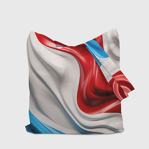Сумка-шоппер Герб России на фоне флага / 3D-принт – фото 2