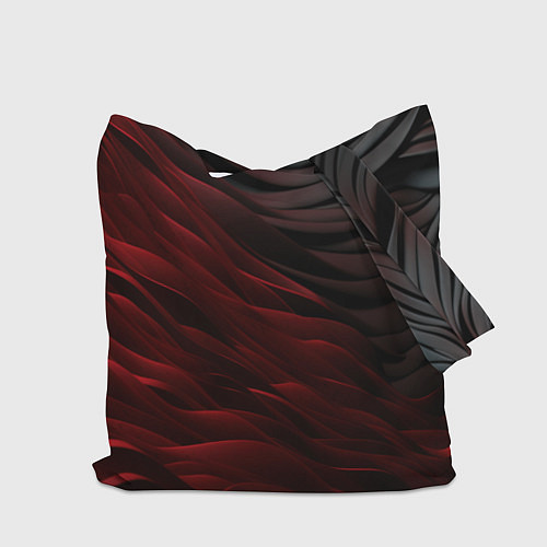 Сумка-шоппер Baldurs Gate 3 logo dark red black / 3D-принт – фото 2