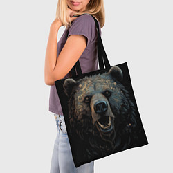 Сумка-шопер Мощный медведь, цвет: 3D-принт — фото 2