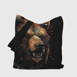 Сумка-шопер Бурый медведь, цвет: 3D-принт