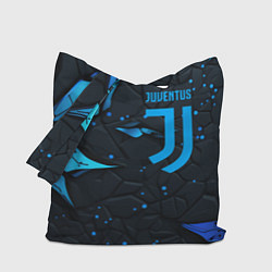 Сумка-шопер Juventus abstract blue logo, цвет: 3D-принт