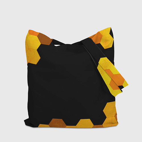 Сумка-шоппер Porsche - gold gradient / 3D-принт – фото 2