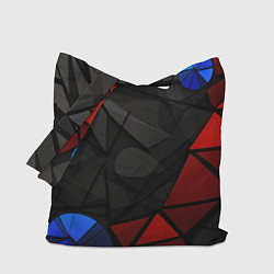 Сумка-шоппер Black blue red elements