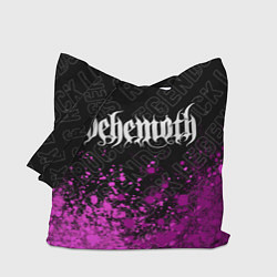 Сумка-шопер Behemoth rock legends: символ сверху, цвет: 3D-принт