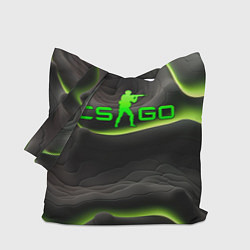 Сумка-шопер CSGO green black logo, цвет: 3D-принт