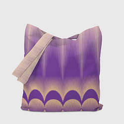 Сумка-шоппер Фиолетовый градиент в полоску