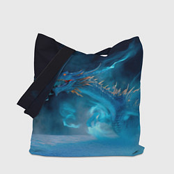 Сумка-шопер Зимний ледяной дракон, цвет: 3D-принт