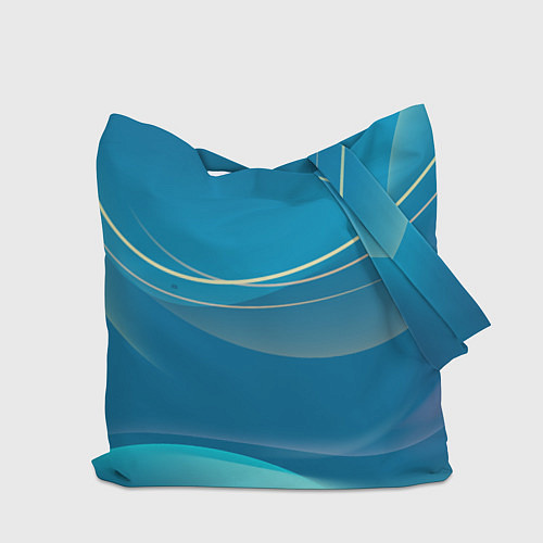 Сумка-шоппер Абстрактный голубой фон / 3D-принт – фото 2