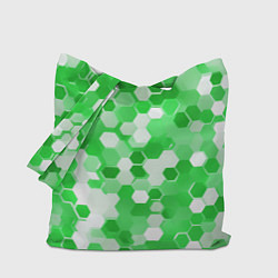 Сумка-шоппер Кибер Hexagon Зелёный