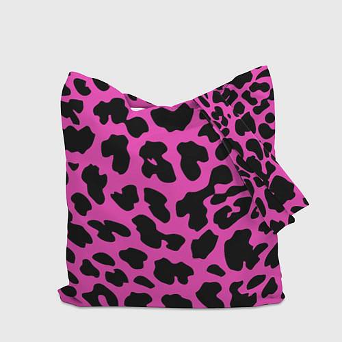 Сумка-шоппер Барби розовый леопардовый принт / 3D-принт – фото 2