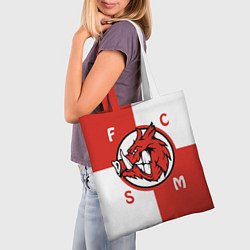Сумка-шопер FCSM мясо, цвет: 3D-принт — фото 2