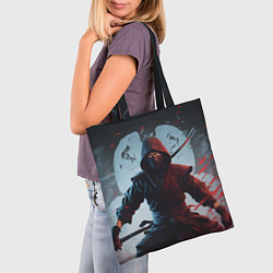 Сумка-шопер Свирепый воин ниндзя, цвет: 3D-принт — фото 2