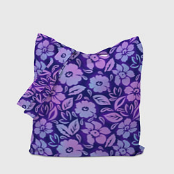 Сумка-шоппер Фиолетовые цветочки