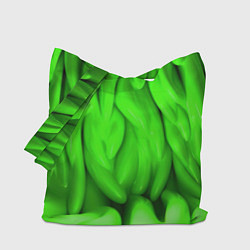 Сумка-шоппер Зеленая абстрактная текстура