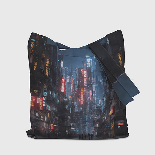 Сумка-шоппер Уличная хулиганка / 3D-принт – фото 2