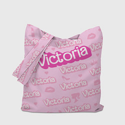 Сумка-шоппер Виктория - паттерн Барби розовый