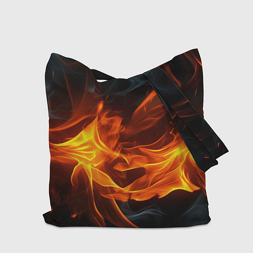 Сумка-шоппер Пламя костра / 3D-принт – фото 2