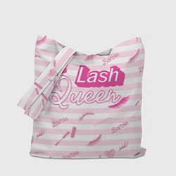 Сумка-шоппер Lash queen - pink Barbie pattern