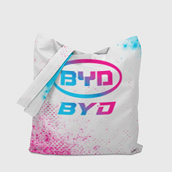 Сумка-шопер BYD neon gradient style, цвет: 3D-принт