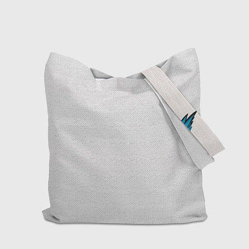 Сумка-шоппер Сова желтоглазая с разноцветными перьями / 3D-принт – фото 2