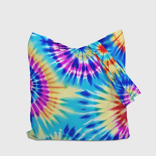 Сумка-шоппер Красочная композиция - тай-дай / 3D-принт – фото 2