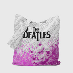 Сумка-шопер The Beatles rock legends посередине, цвет: 3D-принт