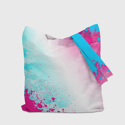 Сумка-шоппер Genesis neon gradient style вертикально / 3D-принт – фото 2