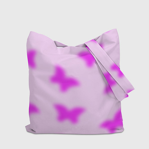 Сумка-шоппер Y2K purple butterfly / 3D-принт – фото 2