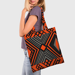 Сумка-шопер Узор в этническом стиле племени масаев, цвет: 3D-принт — фото 2