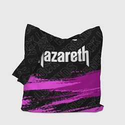 Сумка-шопер Nazareth rock legends посередине, цвет: 3D-принт