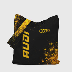 Сумка-шопер Audi - gold gradient вертикально, цвет: 3D-принт