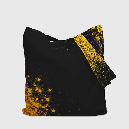 Сумка-шоппер Slipknot - gold gradient вертикально / 3D-принт – фото 2