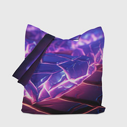Сумка-шоппер Фиолетовые кристалы