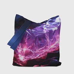 Сумка-шоппер Стеклянный камень с фиолетовой подсветкой