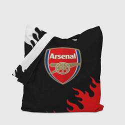 Сумка-шопер Arsenal fc flame, цвет: 3D-принт