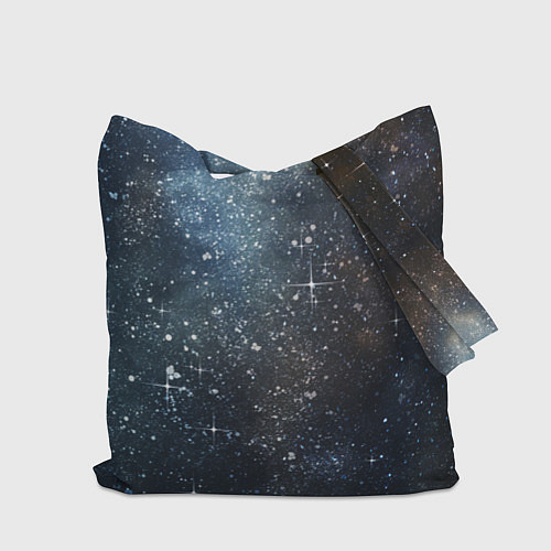 Сумка-шоппер Темное космическое звездное небо / 3D-принт – фото 2