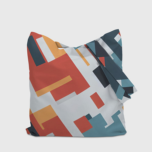 Сумка-шоппер Геометрический узор - нейросеть / 3D-принт – фото 2