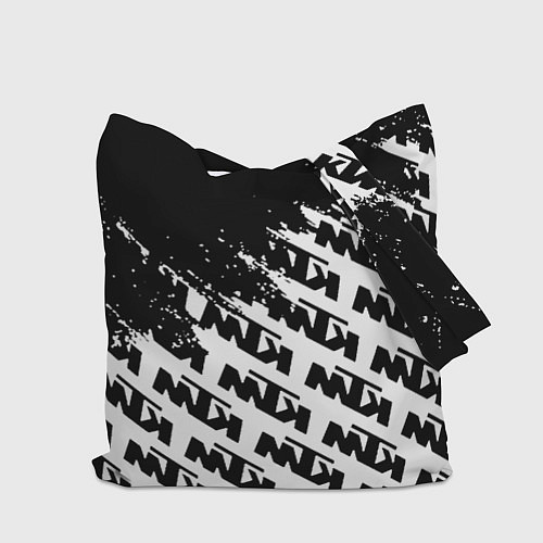 Сумка-шоппер KTU краски черные / 3D-принт – фото 2