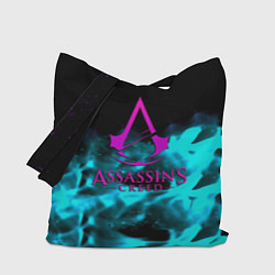 Сумка-шоппер Assassins Creed flame neon