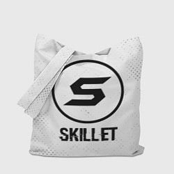 Сумка-шопер Skillet glitch на светлом фоне, цвет: 3D-принт