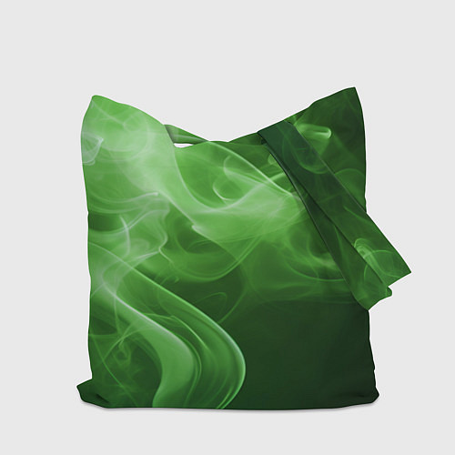 Сумка-шоппер Зеленый дым / 3D-принт – фото 2