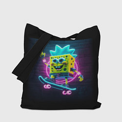 Сумка-шопер Sponge Bob on a skateboard, цвет: 3D-принт